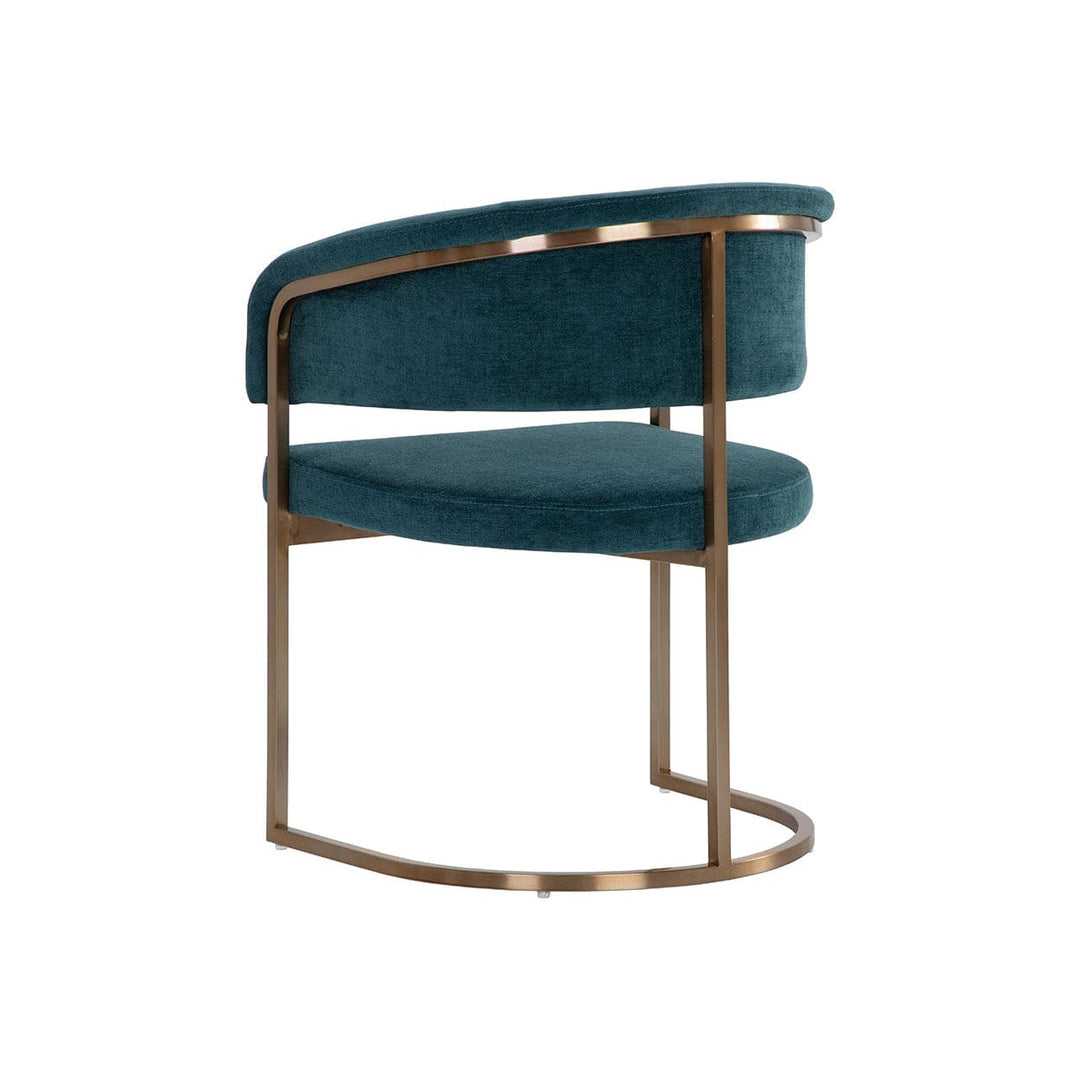 Marris Dining Armchair-Sunpan-SUNPAN-109049-Dining ChairsGold - Danny Teal-4-France and Son