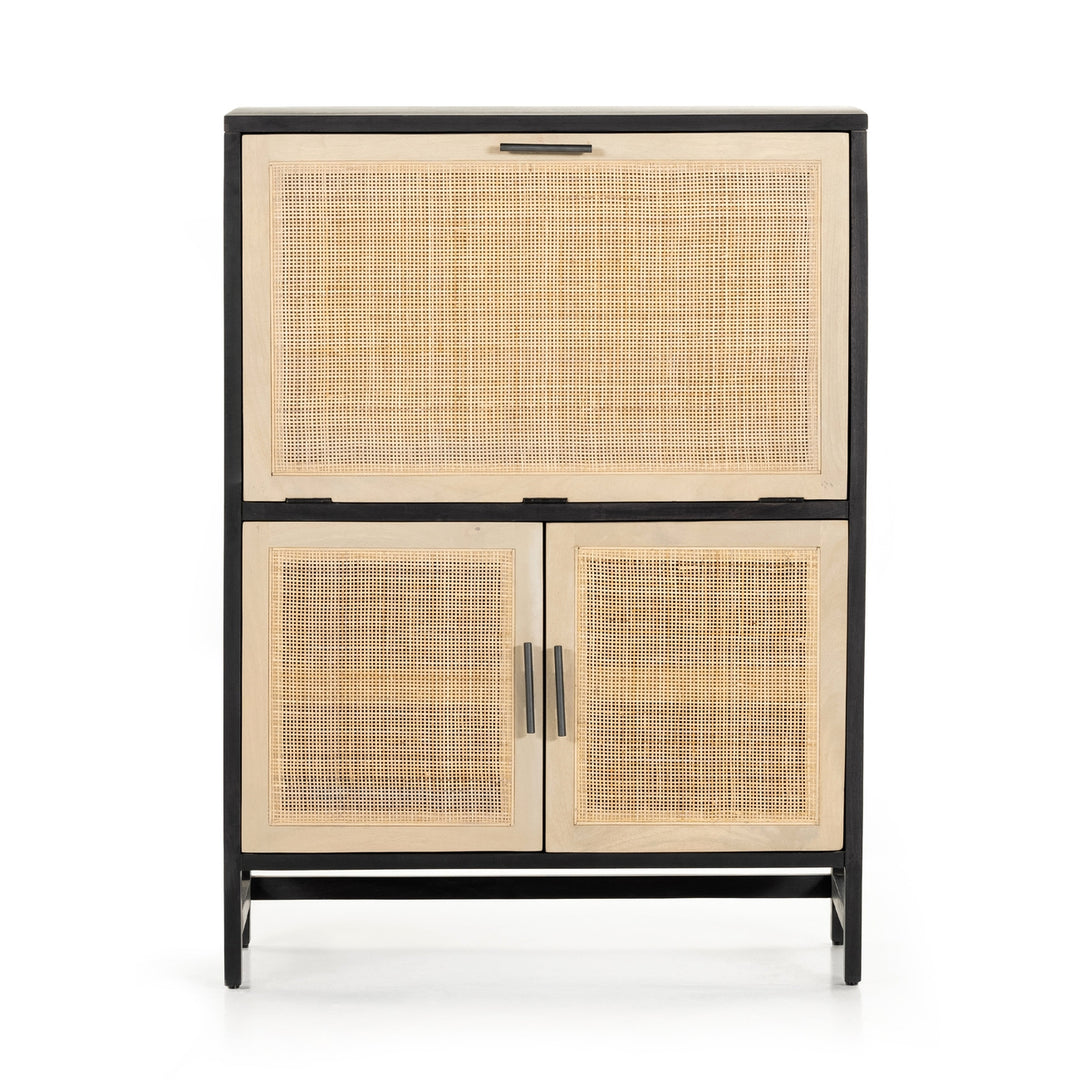 Caprice Bar Cabinet-Four Hands-FH-109084-002-Bar StorageNatural Mango-11-France and Son
