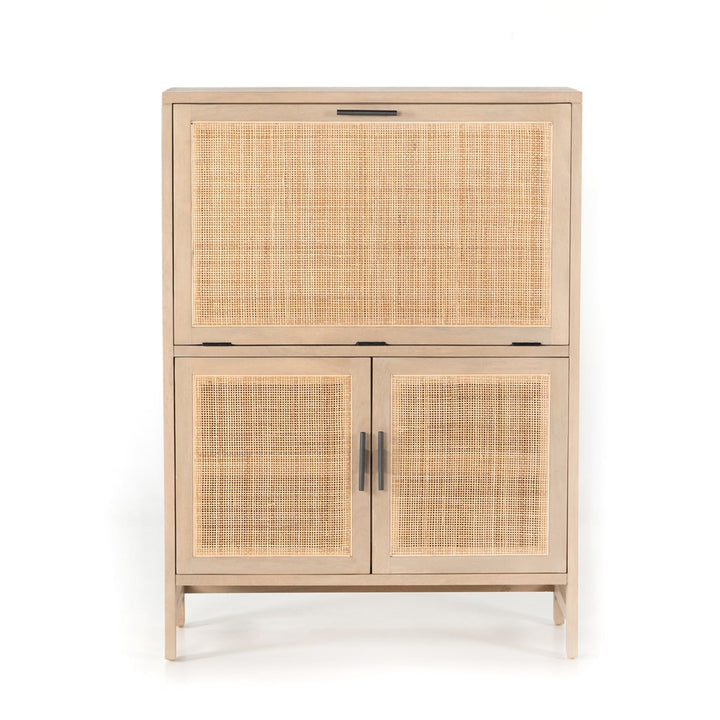 Caprice Bar Cabinet-Four Hands-FH-109084-002-Bar StorageNatural Mango-3-France and Son