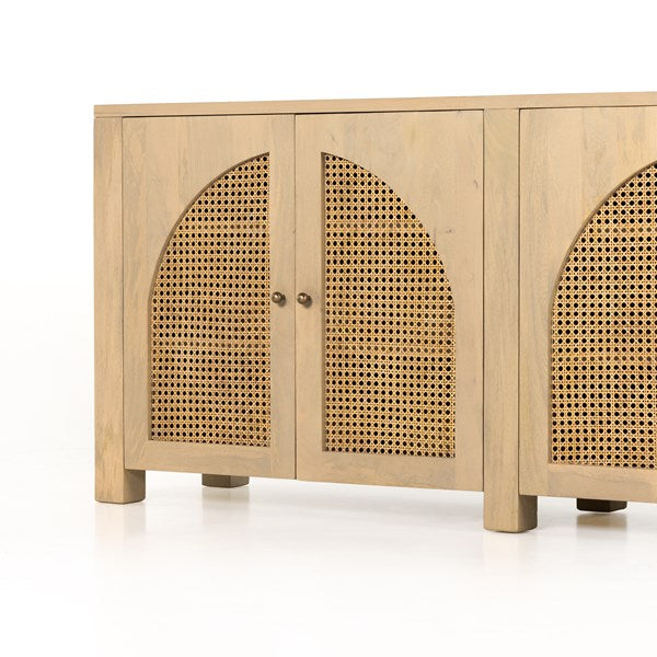 Tilda Sideboard-Natural Circle Cane-Four Hands-FH-109085-006-Sideboards & Credenzas-11-France and Son
