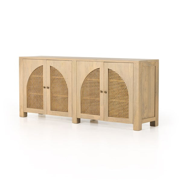 Tilda Sideboard-Natural Circle Cane-Four Hands-FH-109085-006-Sideboards & Credenzas-1-France and Son