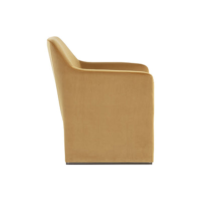 Doreen Lounge Chair-Sunpan-SUNPAN-107952-Lounge ChairsLux Brass-Rubino White-12-France and Son
