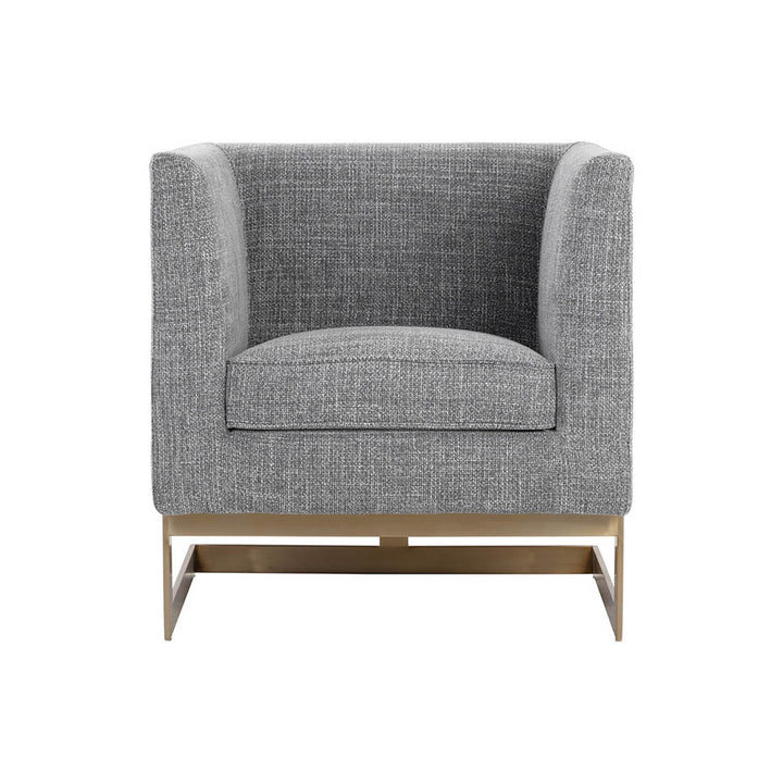 Yvette Armchair - Gold - Chacha Grey-Sunpan-SUNPAN-109184-Lounge Chairs-3-France and Son