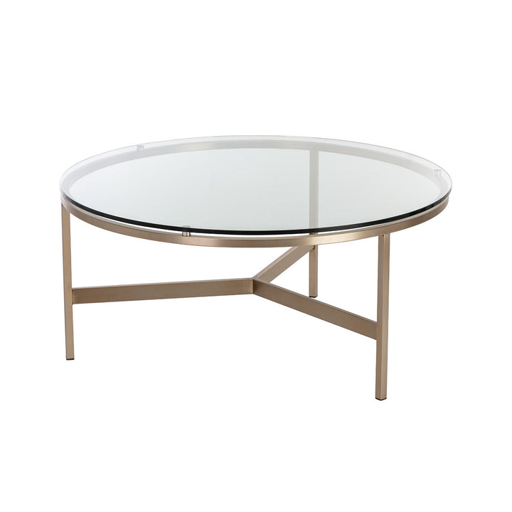 Flato Coffee Table-Sunpan-SUNPAN-109185-Coffee TablesAntique Brass-2-France and Son