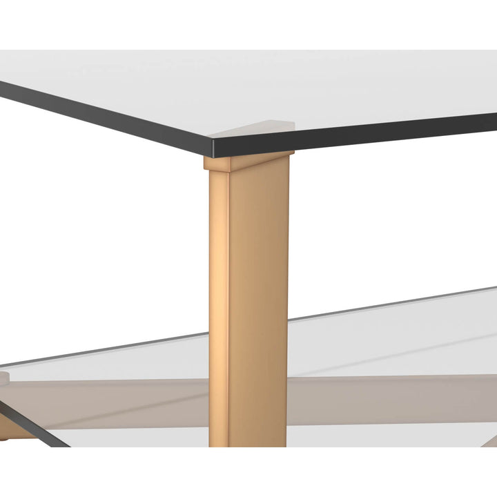 Xavier Coffee Table - Rectangular-Sunpan-SUNPAN-101490-Coffee TablesStainless Steel-9-France and Son