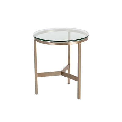 Flato End Table-Sunpan-SUNPAN-109191-Side TablesAntique Brass-5-France and Son