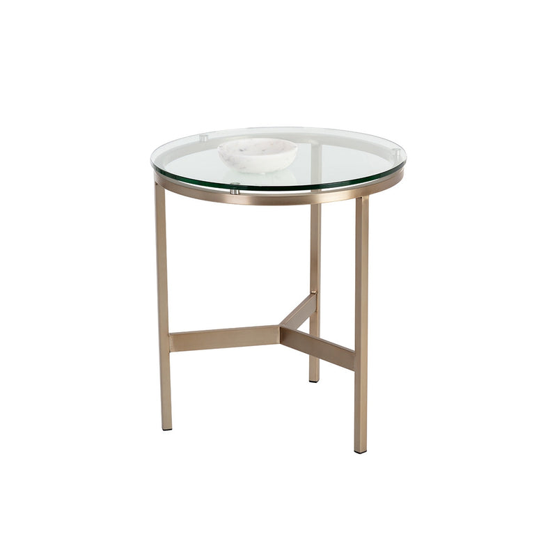 Flato End Table-Sunpan-SUNPAN-69891-Side TablesChrome-2-France and Son
