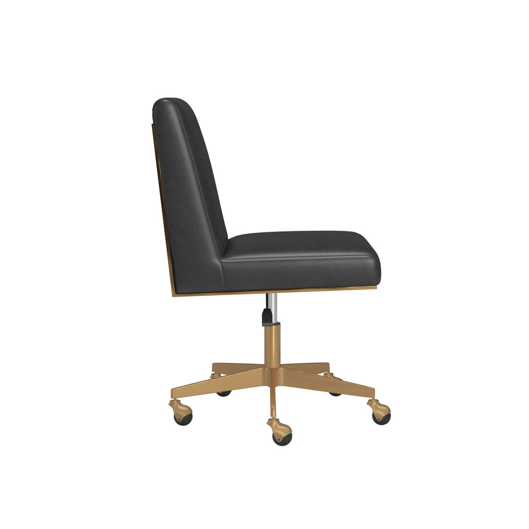 Dean Office Chair-Sunpan-SUNPAN-108838-Task ChairsBrushed Brass - Ernst Silverstone-15-France and Son
