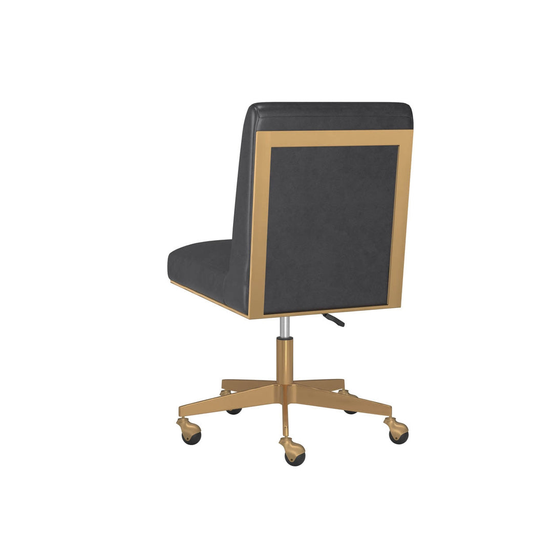 Dean Office Chair-Sunpan-SUNPAN-108838-Task ChairsBrushed Brass - Ernst Silverstone-16-France and Son