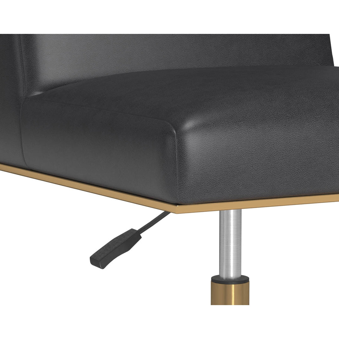 Dean Office Chair-Sunpan-SUNPAN-108838-Task ChairsBrushed Brass - Ernst Silverstone-17-France and Son