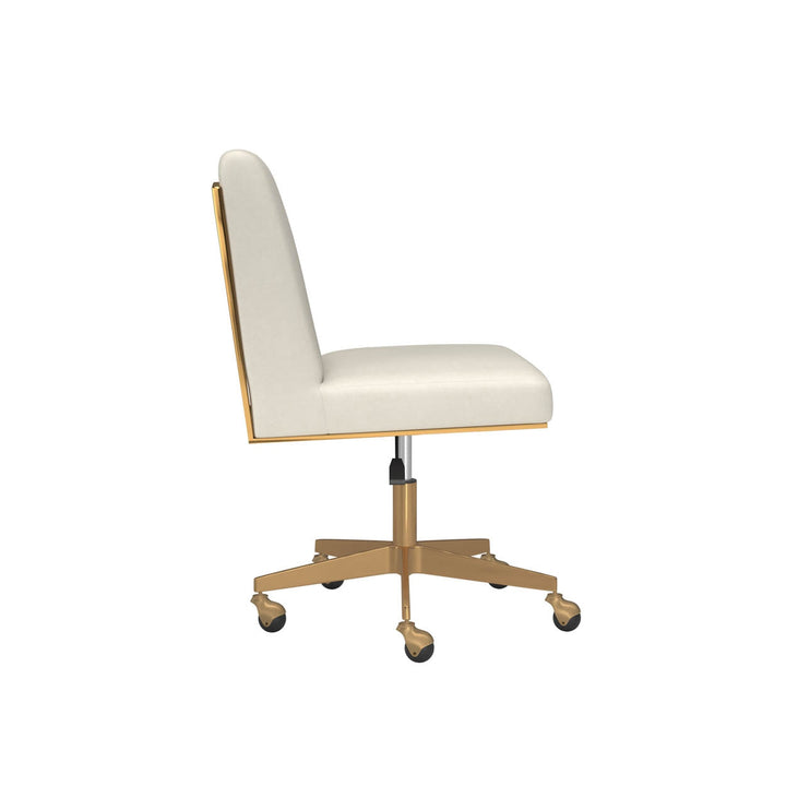 Dean Office Chair-Sunpan-SUNPAN-108838-Task ChairsBrushed Brass - Ernst Silverstone-7-France and Son