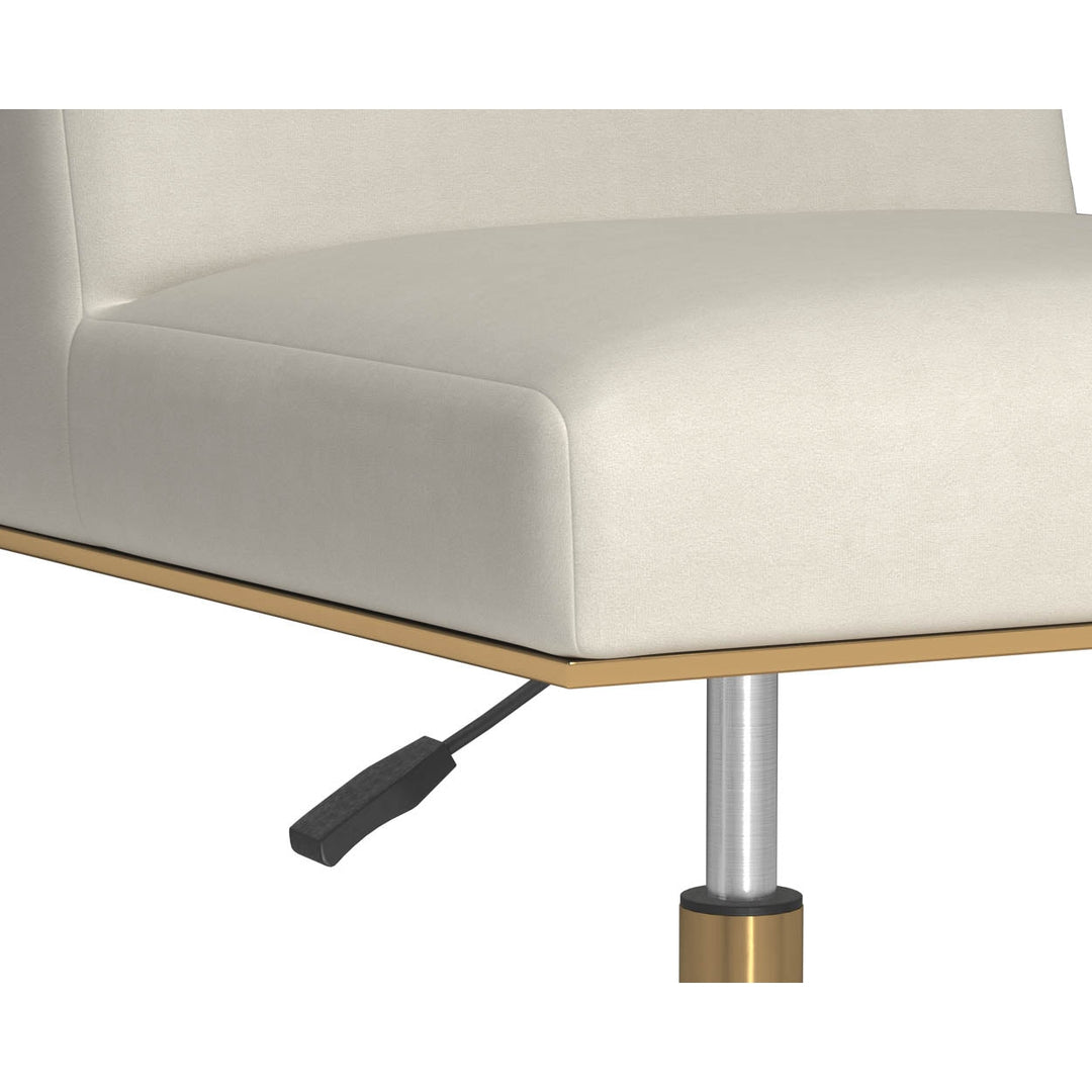 Dean Office Chair-Sunpan-SUNPAN-108838-Task ChairsBrushed Brass - Ernst Silverstone-11-France and Son