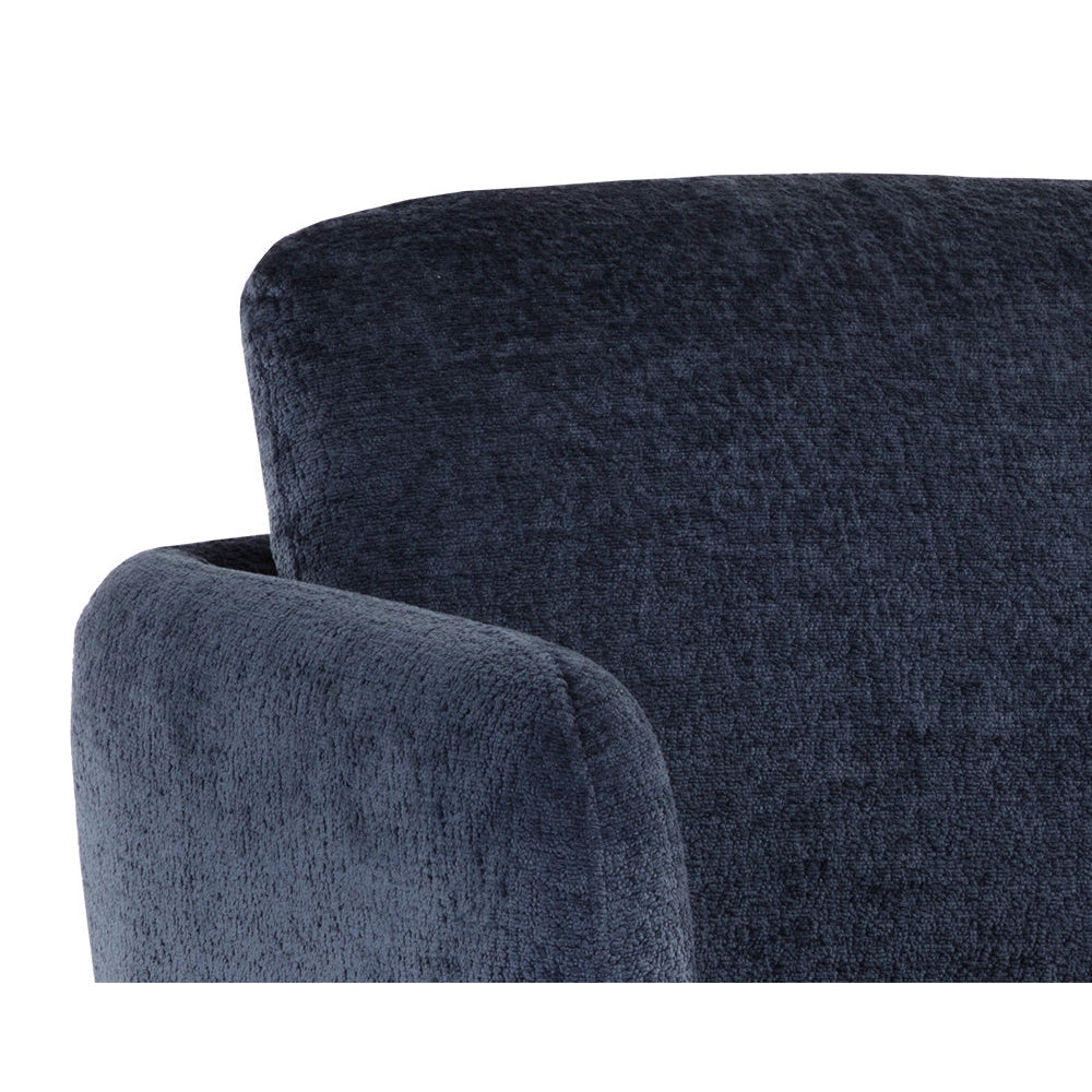 Gilley Swivel Lounge Chair - Bergen Navy-Sunpan-SUNPAN-109310-Lounge Chairs-3-France and Son