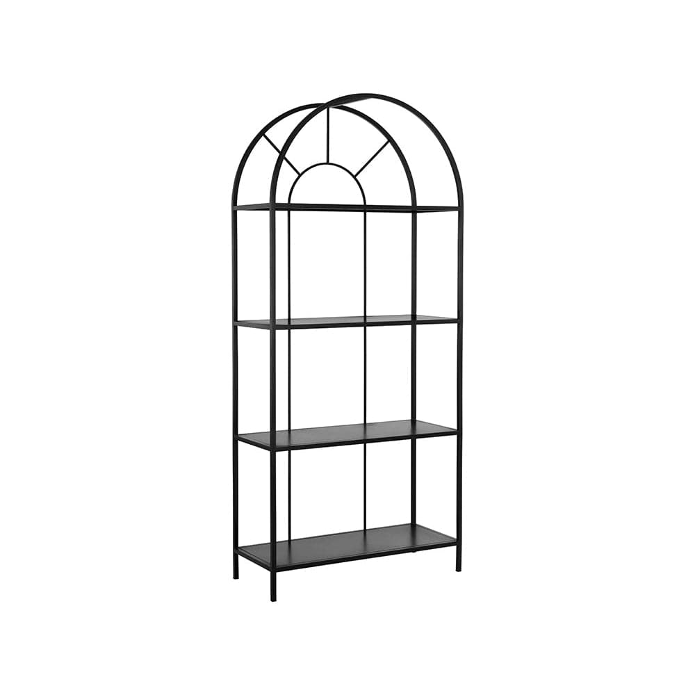 Alcove Bookcase-Sunpan-SUNPAN-109320-Bookcases & CabinetsBlack-1-France and Son