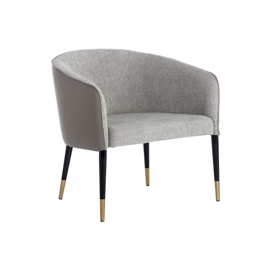 Asher Lounge Chair - Flint Grey / Napa Taupe-Sunpan-SUNPAN-109359-Lounge Chairs-1-France and Son