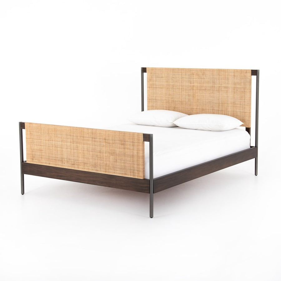 Jordan Bed - Natural Cane-Four Hands-FH-109402-001-BedsQueen-1-France and Son