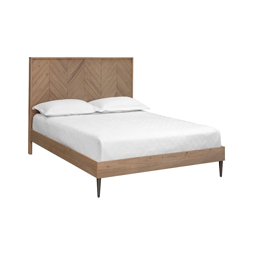 Greyson Bed - Queen - Light Acacia-Sunpan-SUNPAN-109410-Beds-1-France and Son