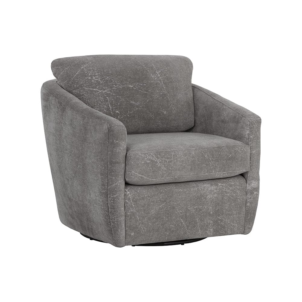 Irina Swivel Lounge Chair-Sunpan-SUNPAN-109446-Lounge ChairsNepal Pebble-6-France and Son