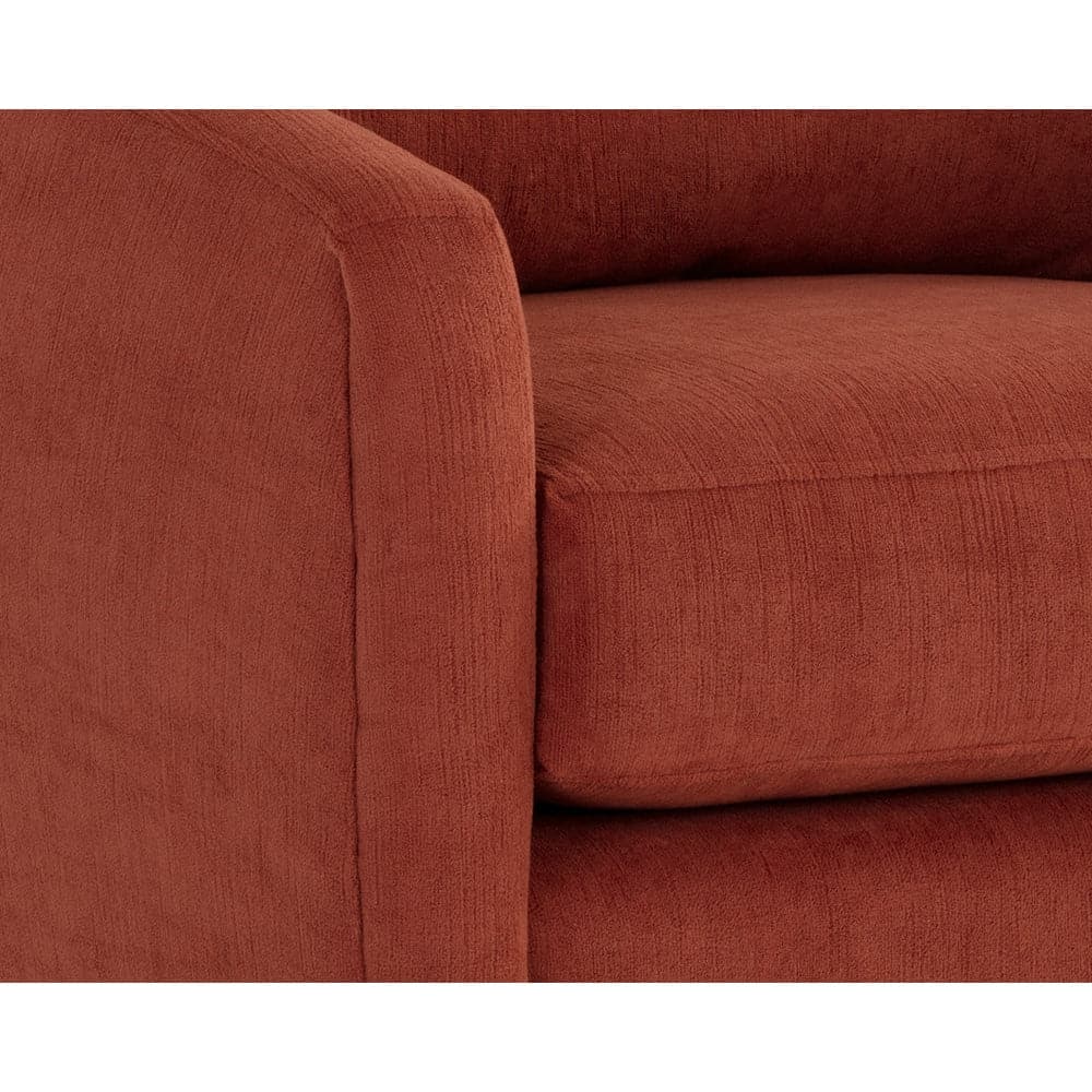 Irina Swivel Lounge Chair - Treasure Russet-Sunpan-SUNPAN-109447-Lounge Chairs-3-France and Son