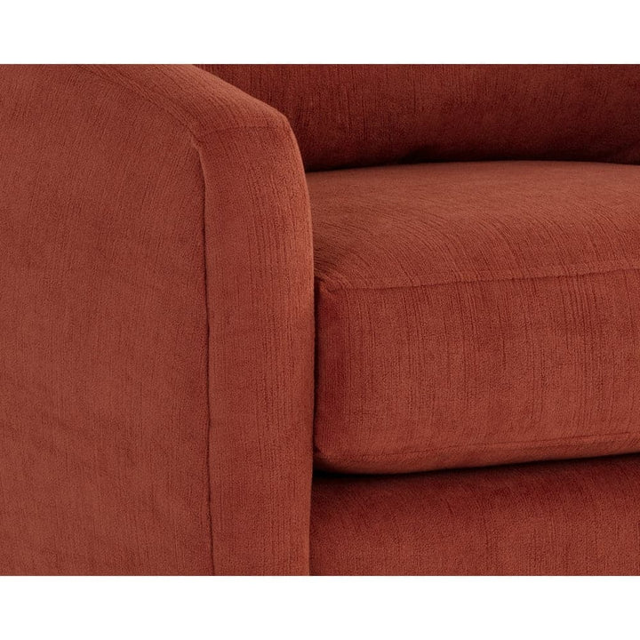 Irina Swivel Lounge Chair - Treasure Russet-Sunpan-SUNPAN-109447-Lounge Chairs-3-France and Son