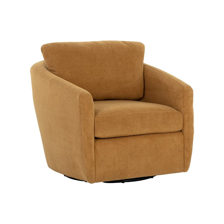 Irina Swivel Lounge Chair-Sunpan-SUNPAN-109448-Lounge ChairsTreasure Gold-5-France and Son