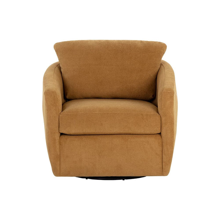 Irina Swivel Lounge Chair-Sunpan-SUNPAN-109447-Lounge ChairsTreasure Russet-7-France and Son