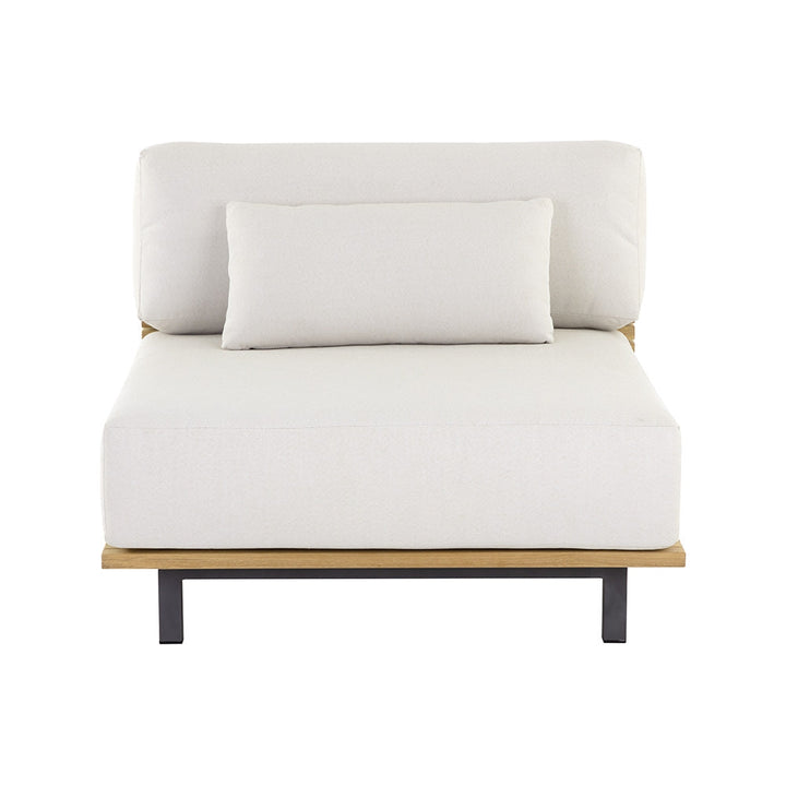 Geneve Modular - Armless Chair - Palazzo Cream-Sunpan-SUNPAN-109532-Lounge Chairs-1-France and Son