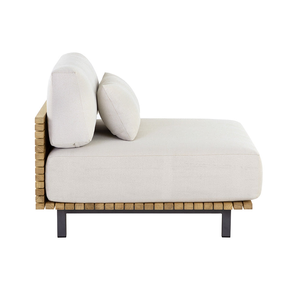Geneve Modular - Armless Chair - Palazzo Cream-Sunpan-SUNPAN-109532-Lounge Chairs-3-France and Son