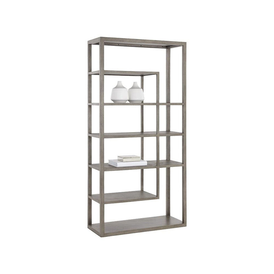 Kenzie Bookcase - Grey-Sunpan-SUNPAN-109601-Bookcases & Cabinets-1-France and Son