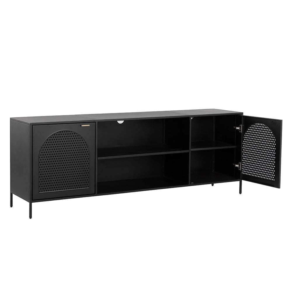 Aziza Media Console And Cabinet-Sunpan-SUNPAN-109625-Media Storage / TV Stands-3-France and Son