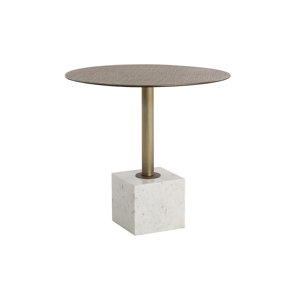 Kata Bistro Table-Sunpan-SUNPAN-109639-Side TablesWhite Marble-5-France and Son