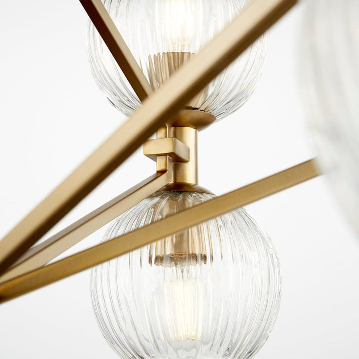 Helios Chandelier-Cyan Design-CYAN-10963-ChandeliersAged Brass-3-France and Son