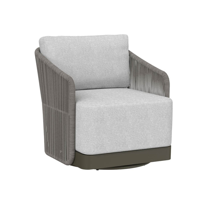 Allariz Swivel Armchair - Warm Grey - Gracebay Light Grey-Sunpan-SUNPAN-109651-Lounge Chairs-1-France and Son