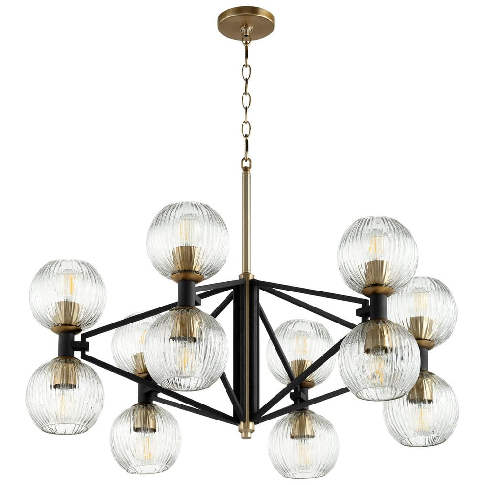 Helios Chandelier-Cyan Design-CYAN-10966-ChandeliersNoir-2-France and Son