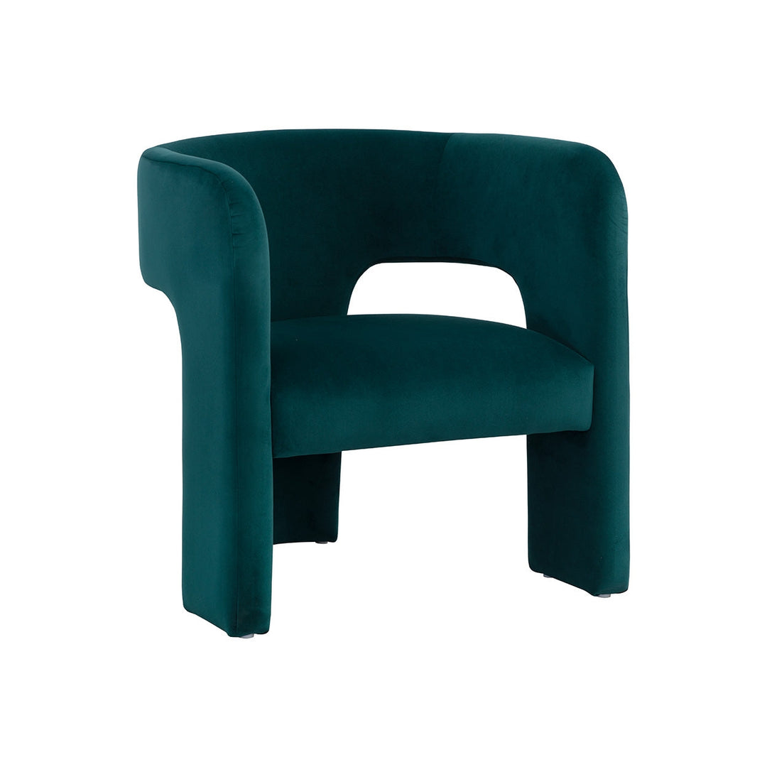 Isidore Lounge Chair-Sunpan-SUNPAN-109721-Lounge ChairsMeg Teal-5-France and Son
