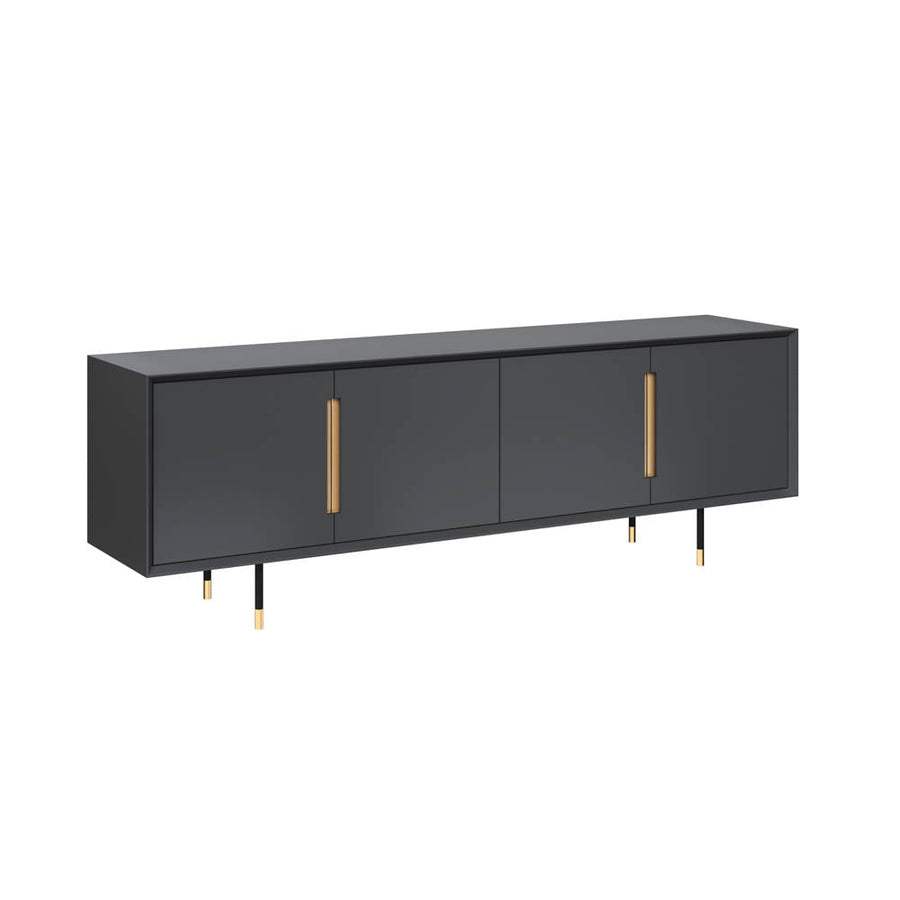 Danbury Media Console And Cabinet-Sunpan-SUNPAN-109761-Bookcases & Cabinets-1-France and Son