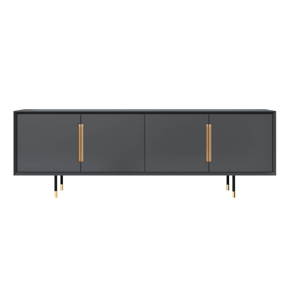 Danbury Media Console And Cabinet-Sunpan-SUNPAN-109761-Bookcases & Cabinets-3-France and Son