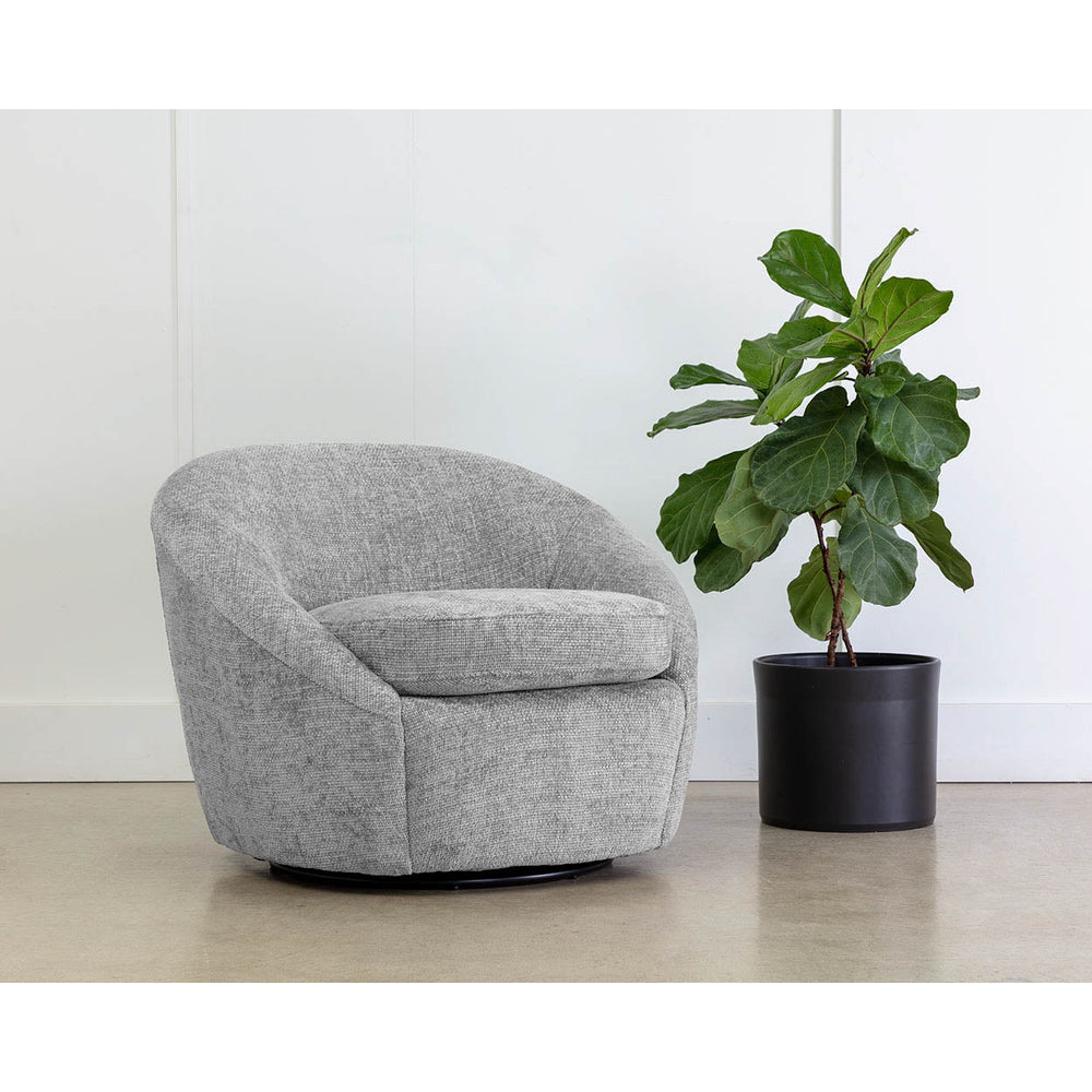 Bliss Swivel Lounge Chair-Sunpan-SUNPAN-109892-Lounge ChairsHusky Grey-2-France and Son
