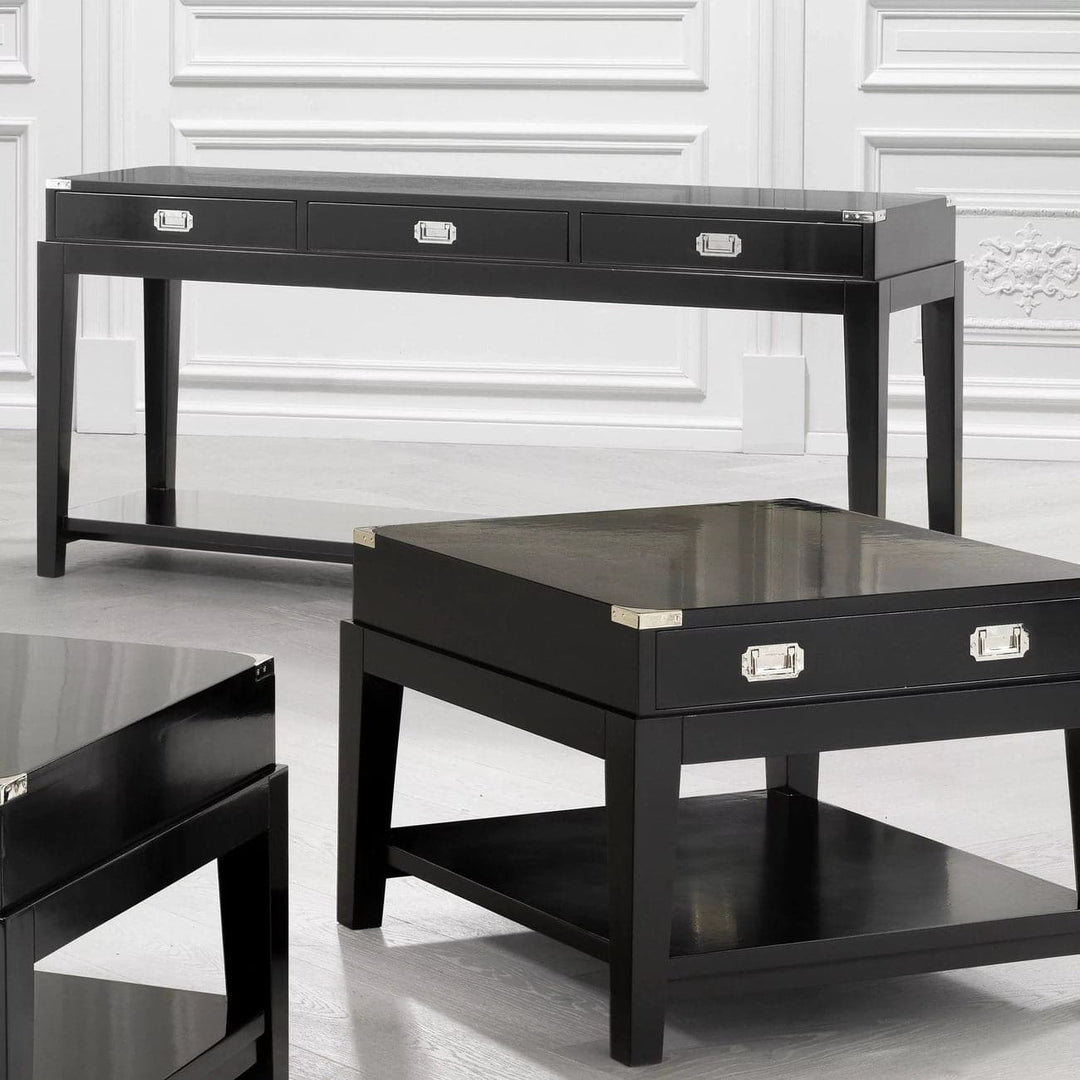 Console Table Military-Eichholtz-EICHHOLTZ-110022-Console TablesBlack-3-France and Son