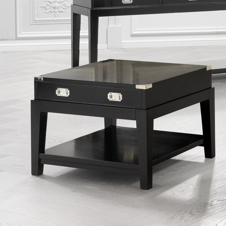 Side Table Military-Eichholtz-EICHHOLTZ-110027-Side TablesBlack-3-France and Son