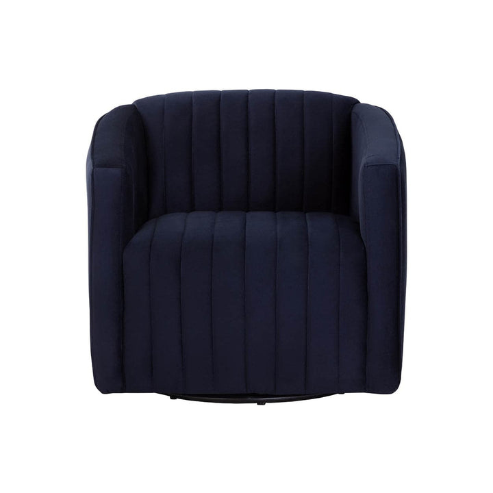 Garrison Swivel Lounge Chair - Abbington Navy-Sunpan-SUNPAN-110185-Lounge Chairs-3-France and Son