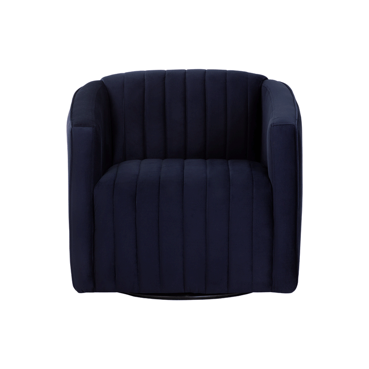 Garrison Swivel Lounge Chair - Abbington Navy