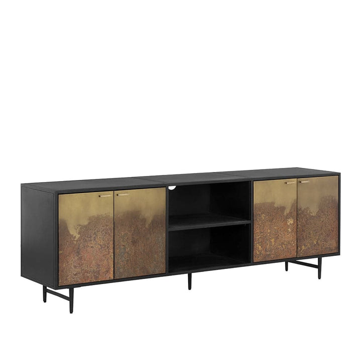 Auburn Media Console And Cabinet-Sunpan-SUNPAN-110236-Media Storage / TV Stands-1-France and Son