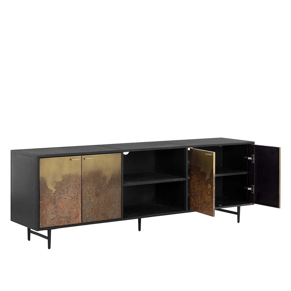 Auburn Media Console And Cabinet-Sunpan-SUNPAN-110236-Media Storage / TV Stands-3-France and Son