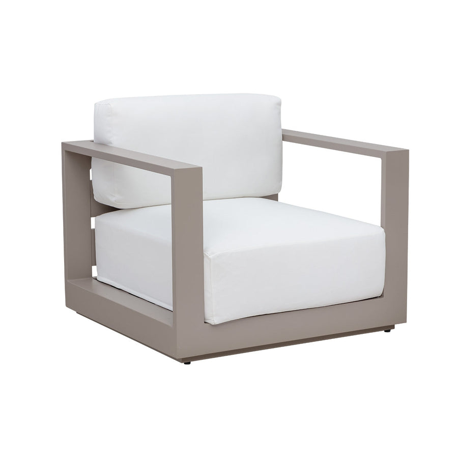Tavira Armchair - Greige - Stinson White-Sunpan-SUNPAN-110478-Lounge Chairs-1-France and Son