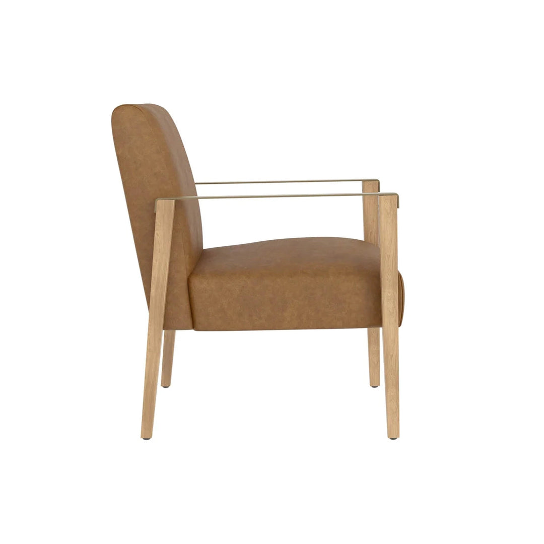 Earl Lounge Chair-Sunpan-SUNPAN-109856-Lounge ChairsAsh Grey / Brentwood Charcoal Leather-7-France and Son