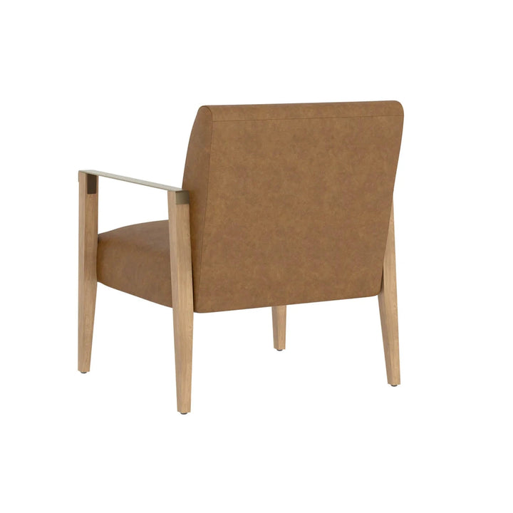 Earl Lounge Chair-Sunpan-SUNPAN-109856-Lounge ChairsAsh Grey / Brentwood Charcoal Leather-8-France and Son