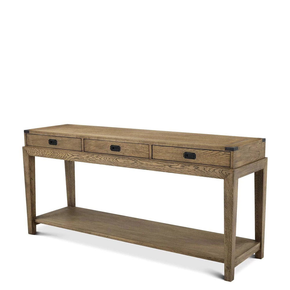 Console Table Military-Eichholtz-EICHHOLTZ-110736-Console TablesBrown-2-France and Son