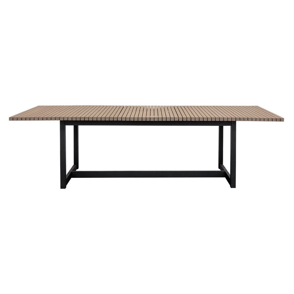 Geneve Extension Dining Table-Sunpan-SUNPAN-110737-Outdoor Dining TablesLight Brown - Black-2-France and Son