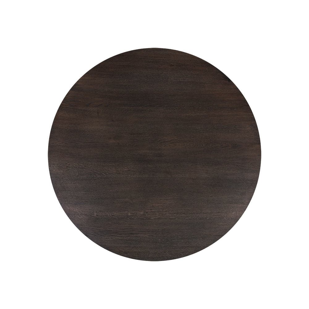 Elina Dining Table - Round - Brown Oak - 54"-Sunpan-SUNPAN-111023-Dining Tables-2-France and Son